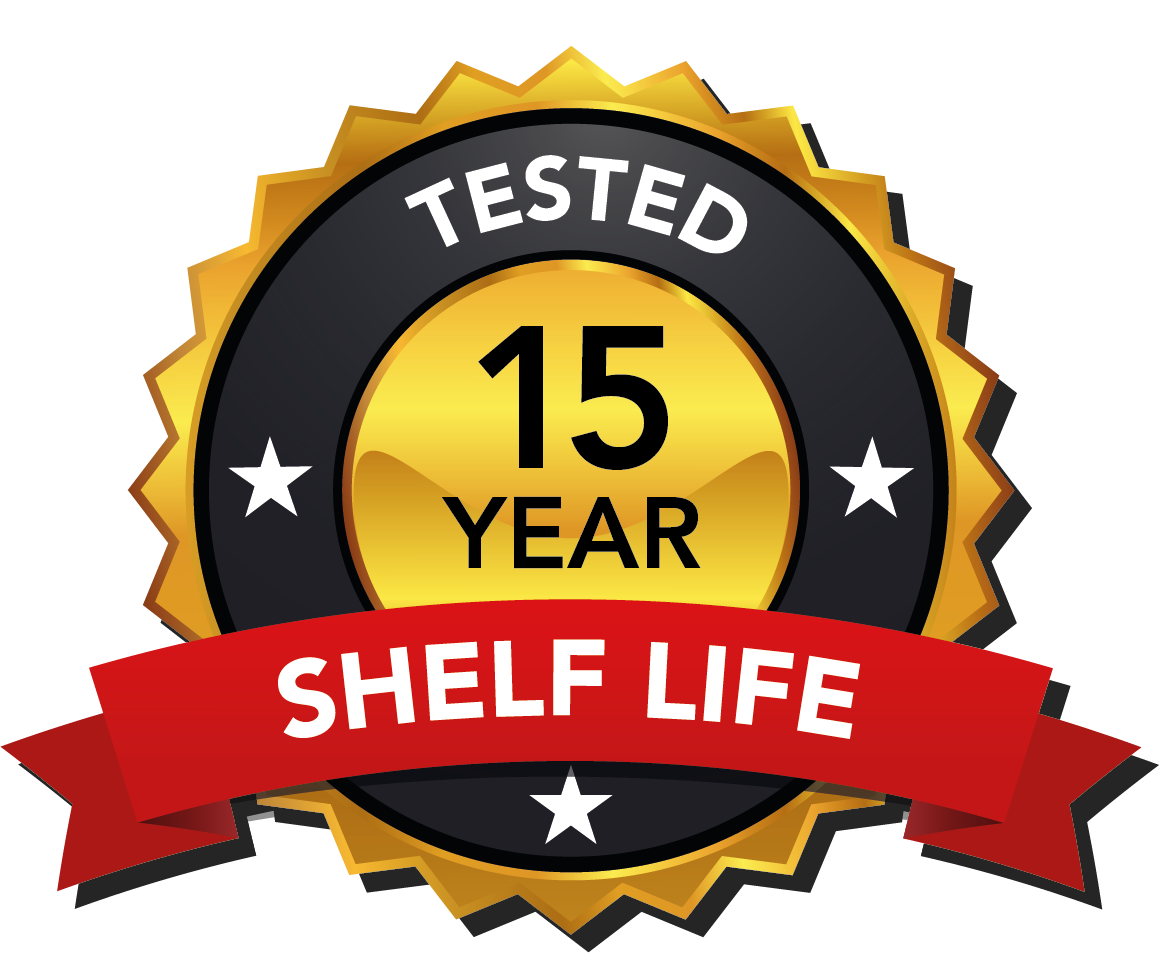 Tested 15 Year Shelf Life